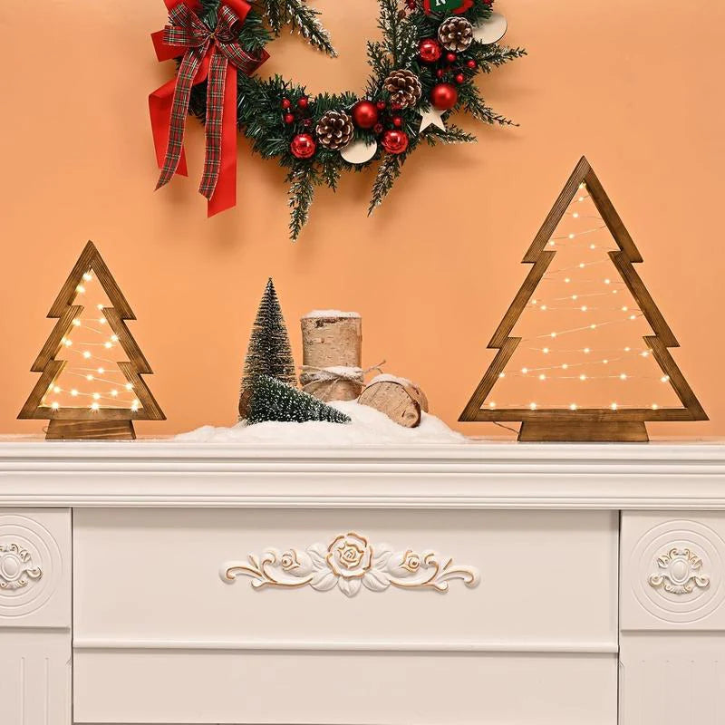 Merry Humblise™ Trees - Wooden Lighted Christmas Trees