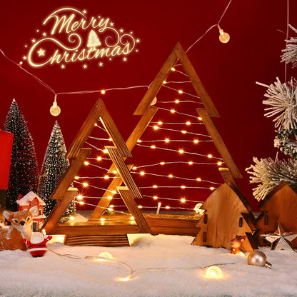 Merry Humblise™ Trees - Wooden Lighted Christmas Trees