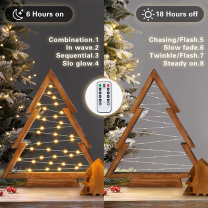 Merry Humblise™ Trees - Wooden Lighted Christmas Trees