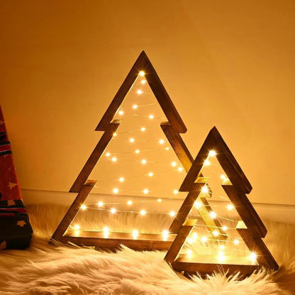 Merry Humblise™ Trees - Wooden Lighted Christmas Trees