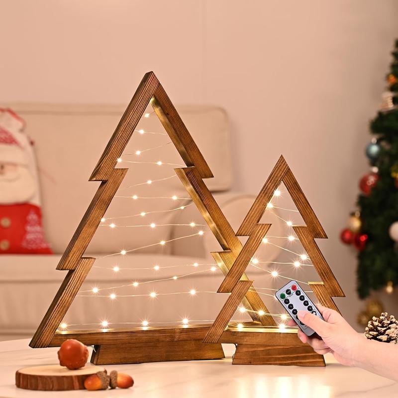 Merry Humblise™ Trees - Wooden Lighted Christmas Trees