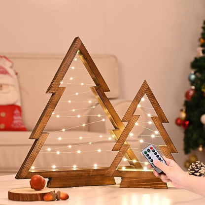 Merry Humblise™ Trees - Wooden Lighted Christmas Trees