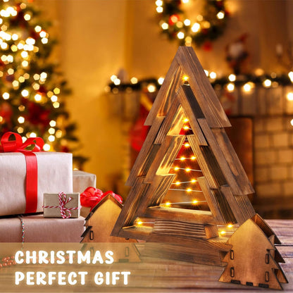 Merry Humblise™ Trees - Wooden Lighted Christmas Trees