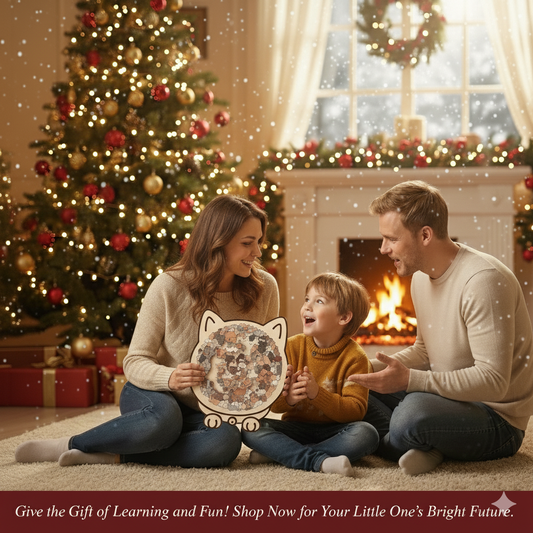 🎁Christmas Sale 49% OFF🎅135-Piece Morandi-Colored Cat Shaped Wooden Jigsaw Puzzle