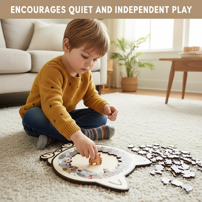 🎁Christmas Sale 49% OFF🎅135-Piece Morandi-Colored Cat Shaped Wooden Jigsaw Puzzle