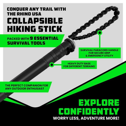 💥LAST DAY SALE 50%OFF💥 - Tactical Hiking Stick with Integrated Survival Kit